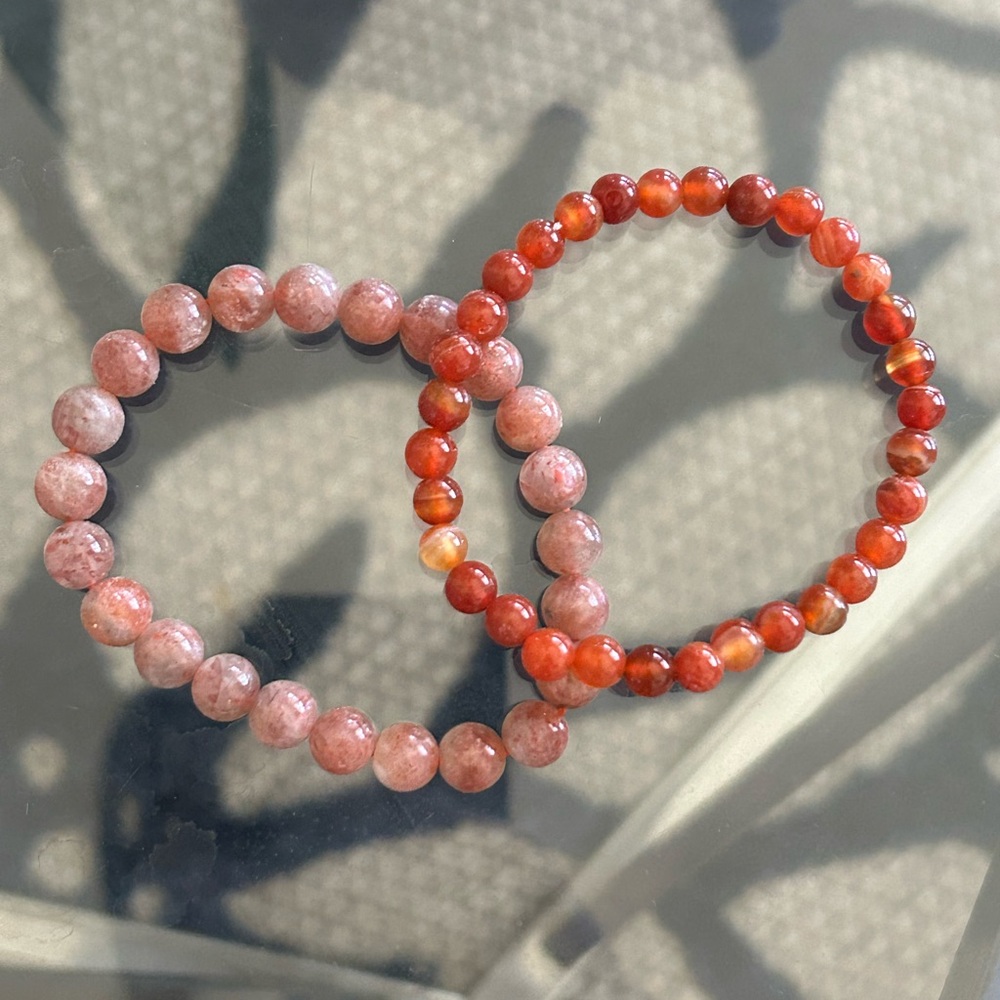 Quartz Beaded Bracelet Set